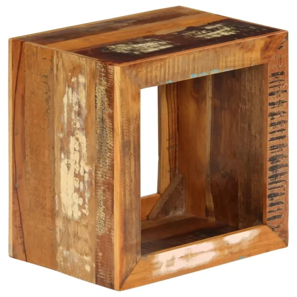 Stool 15.7"x11.8"x15.7" Solid Reclaimed Wood - Image 23