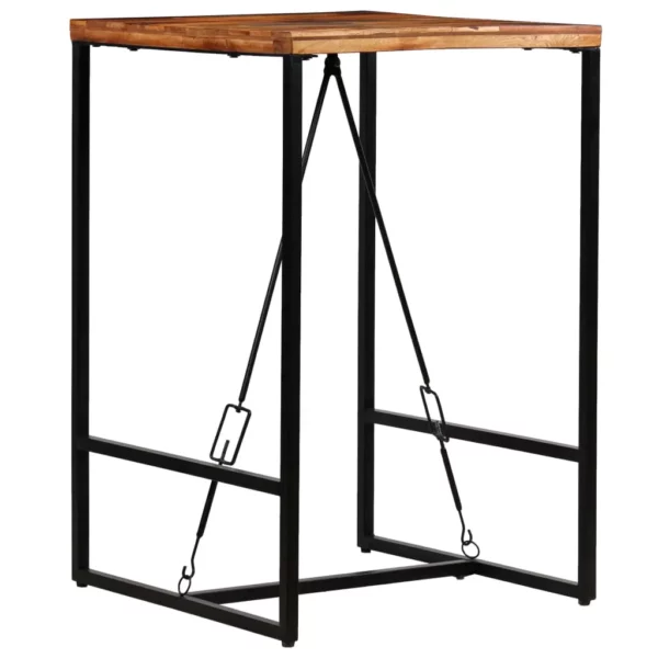 Bar Table Solid Reclaimed Wood 27.6"x27.6"x41.7" - Image 16