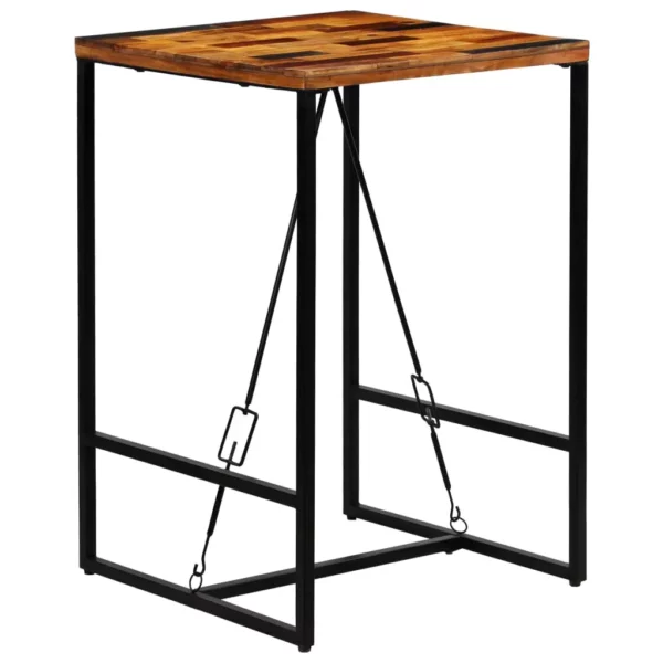 Bar Table Solid Reclaimed Wood 27.6"x27.6"x41.7" - Image 22