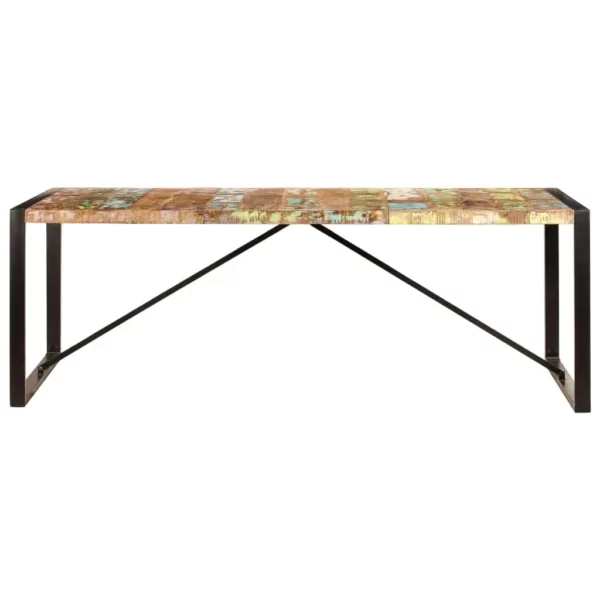 Dining Table 86.6"x39.4"x29.5" Solid Reclaimed Wood - Image 13