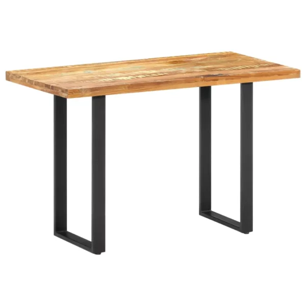 Reclaimed Wood Dining Table 47.2"x23.6"x29.9" - Steel Legs - Image 19