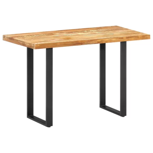 Reclaimed Wood Dining Table 47.2"x23.6"x29.9" - Steel Legs - Image 20