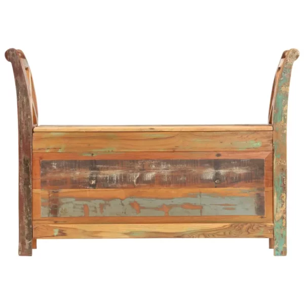 Hall Bench 40.6"x13"x28.3" Solid Reclaimed Wood - Image 13