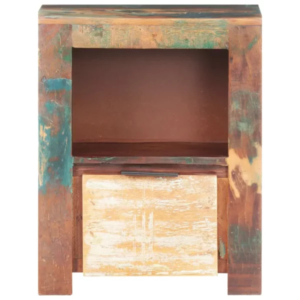 Reclaimed Wood Bedside Cabinet 15.7"x11.8"x19.7" Rustic Style - Image 13
