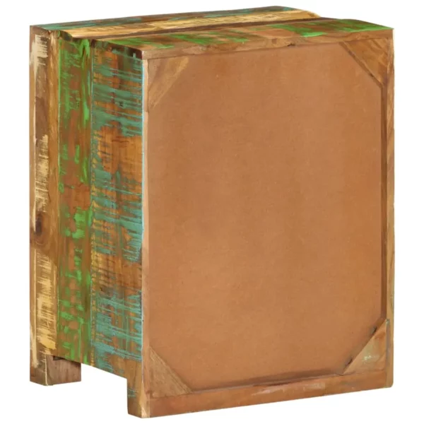 Reclaimed Wood Bedside Cabinet 15.7"x11.8"x19.7" Rustic Style - Image 14