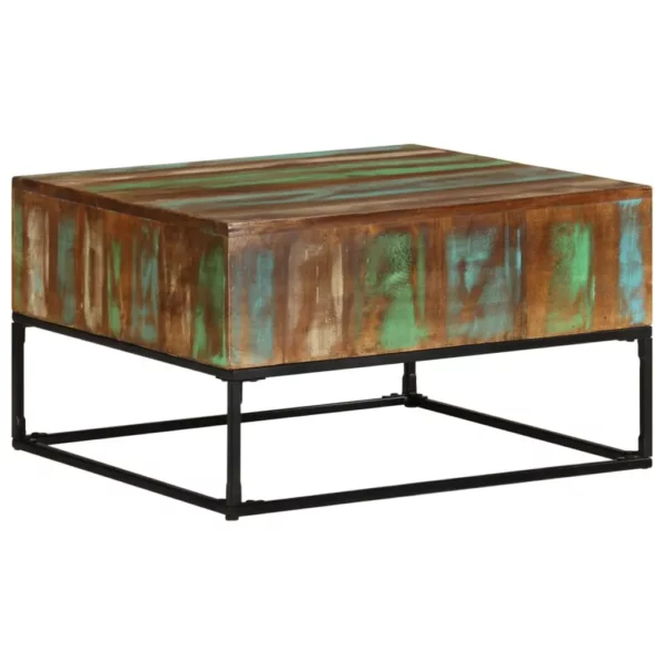 Coffee Table 26.8"x26.8"x16.1" Solid Reclaimed Wood - Image 16