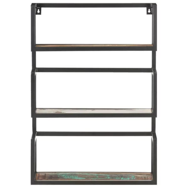 Wall Shelf 23.6"x7.9"x33.5" Solid Reclaimed Wood - Image 13