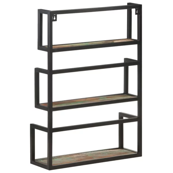 Wall Shelf 23.6"x7.9"x33.5" Solid Reclaimed Wood - Image 15