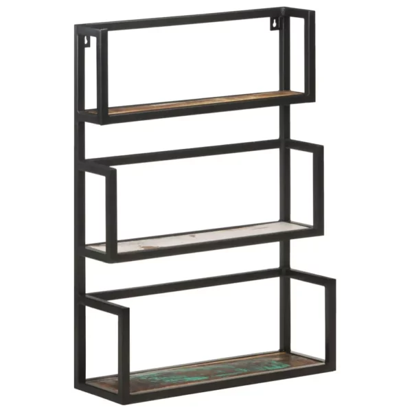Wall Shelf 23.6"x7.9"x33.5" Solid Reclaimed Wood - Image 21