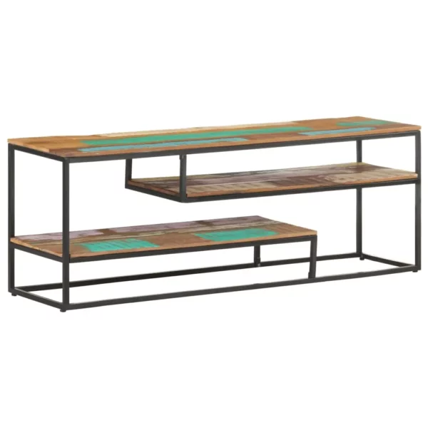TV Stand 51.2"x11.8"x17.7" Solid Wood Reclaimed - Image 22