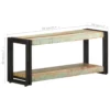 TV Stand 35.4"x11.8"x15.7" Solid Wood Reclaimed - Image 16