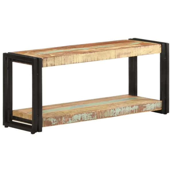 TV Stand 35.4"x11.8"x15.7" Solid Wood Reclaimed - Image 20