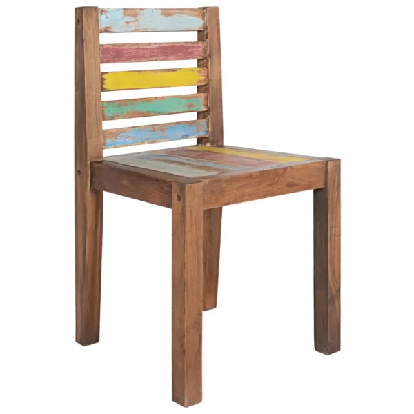 Dining Chairs 4 pcs Solid Reclaimed Wood - Image 14