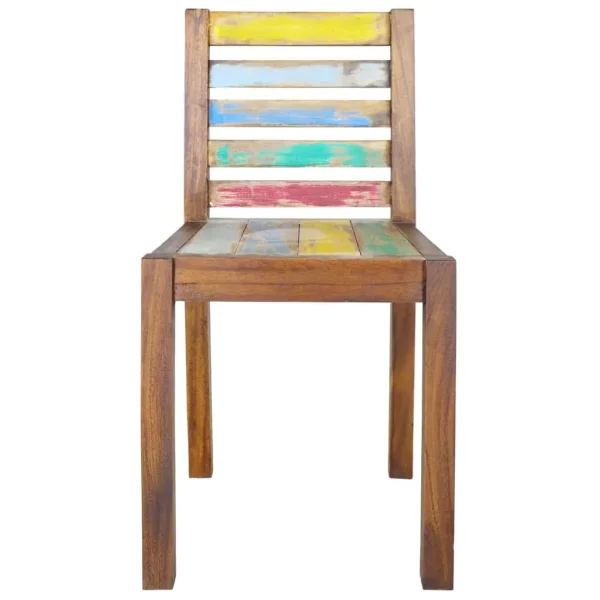 Dining Chairs 4 pcs Solid Reclaimed Wood - Image 15