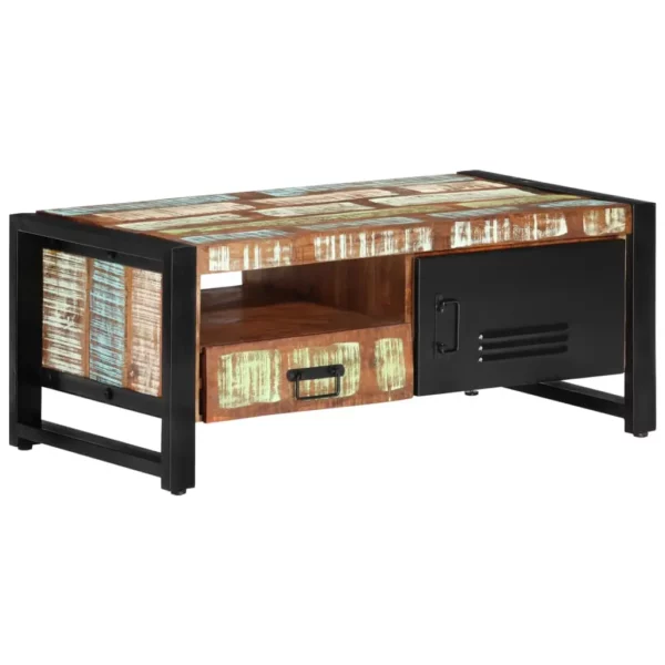 Coffee Table 39.4"x19.7"x16.1" Solid Wood Reclaimed - Image 23