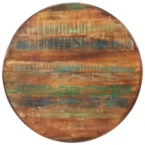 Dining Table 43.3"x30.7" Solid Wood Reclaimed and Steel - Image 13
