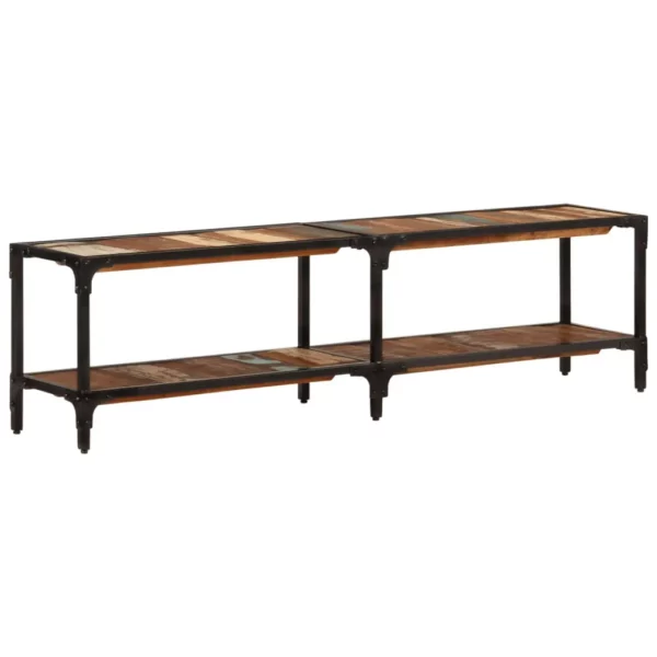 TV Stand 59.1"x11.8"x16.1" Solid Wood Reclaimed - Image 12