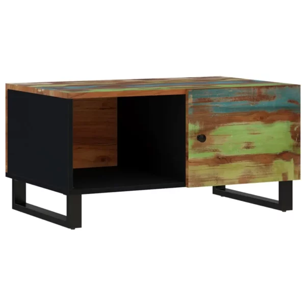 Coffee Table 31.5"x19.7"x15.7" Solid Wood Reclaimed&Engineered Wood - Image 14