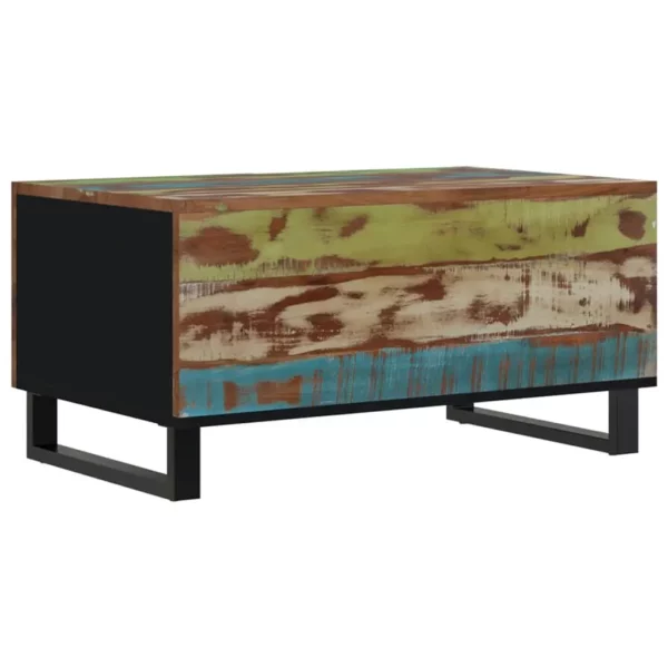 Coffee Table 31.5"x19.7"x15.7" Solid Wood Reclaimed&Engineered Wood - Image 19