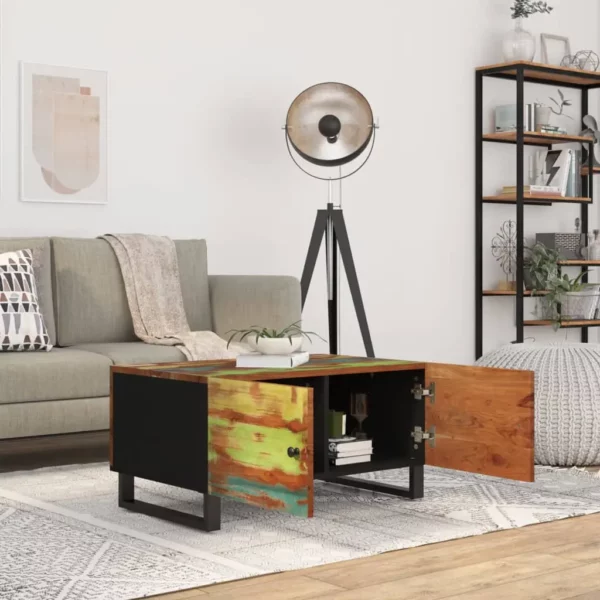Solid Reclaimed & Engineered Wood Coffee Table - Image 15