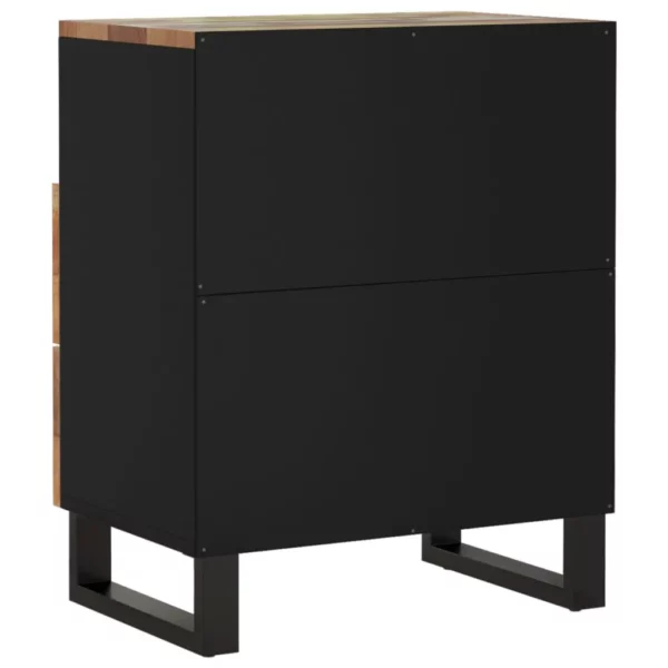Bedside Cabinet 19.7"x13"x24.4" Solid Wood Reclaimed&Engineered Wood - Image 17