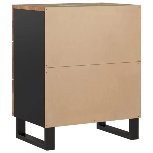Bedside Cabinet 19.7"x13"x24.4" Solid Wood Reclaimed&Engineered Wood - Image 17