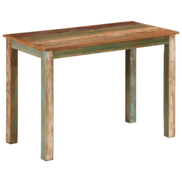 Dining Table 43.3"x21.7"x29.9" Solid Wood Reclaimed - Image 4