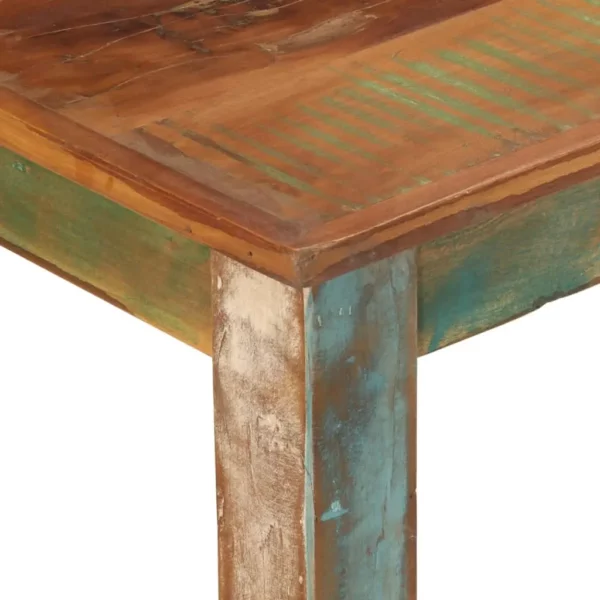 Dining Table 43.3"x21.7"x29.9" Solid Wood Reclaimed - Image 5
