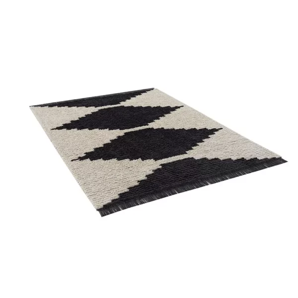 Black & Ivory Modern Area Rug - Image 6
