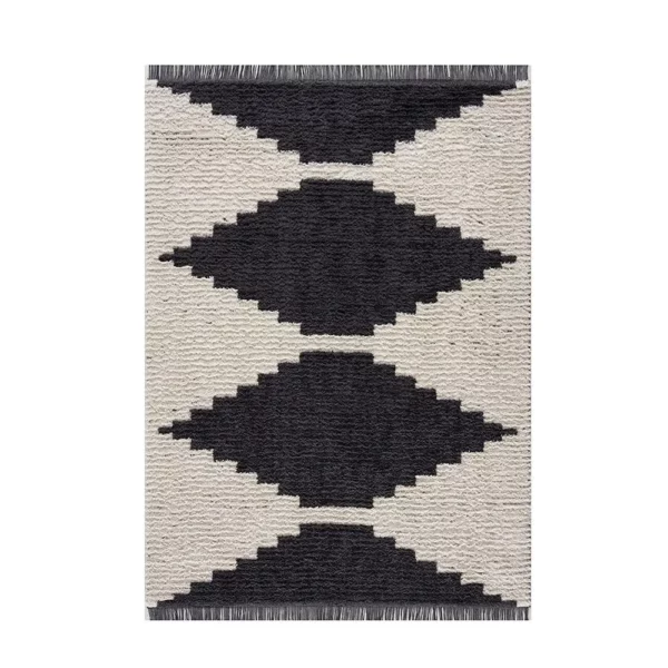Black & Ivory Modern Area Rug - Image 8