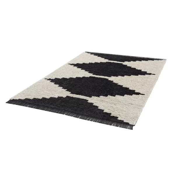 Black & Ivory Modern Area Rug - Image 10