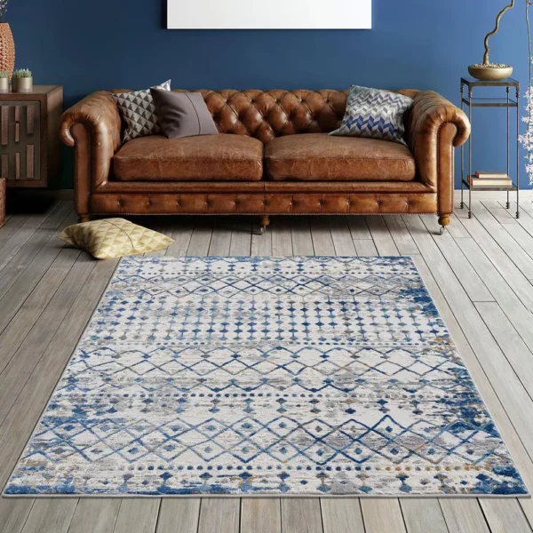 Moroccan Global Woven Area Rug - Image 10
