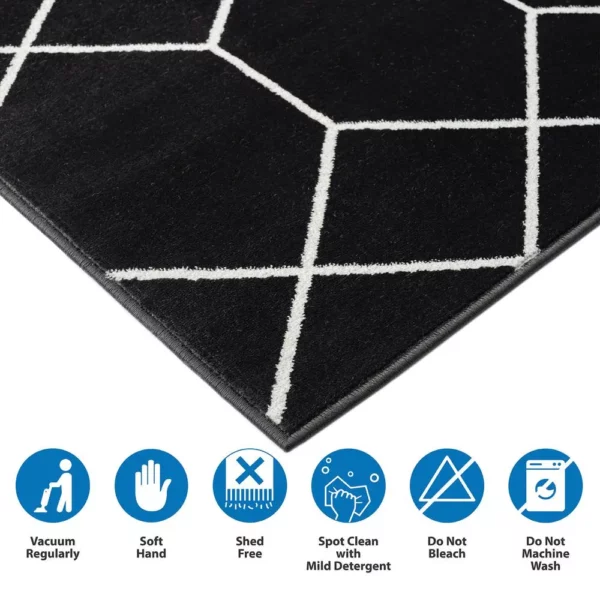 Trellis Geometric Woven Area Rug - Image 8