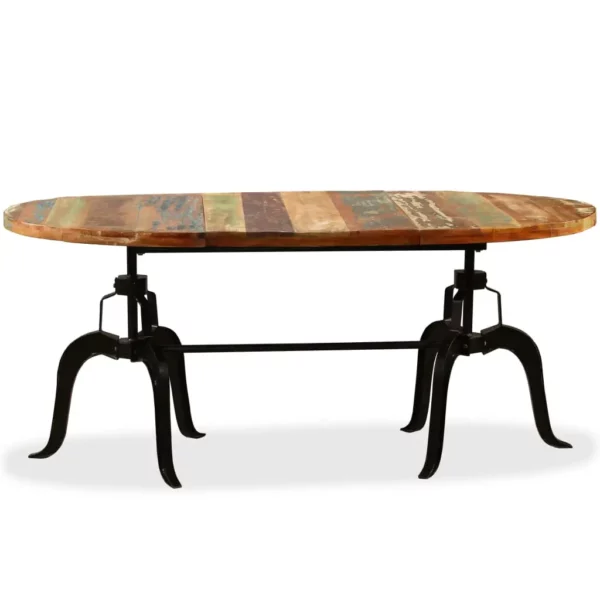 Dining Table Solid Reclaimed Wood and Steel 70.9" - Image 21