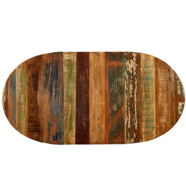 Dining Table Solid Reclaimed Wood and Steel 70.9" - Image 22