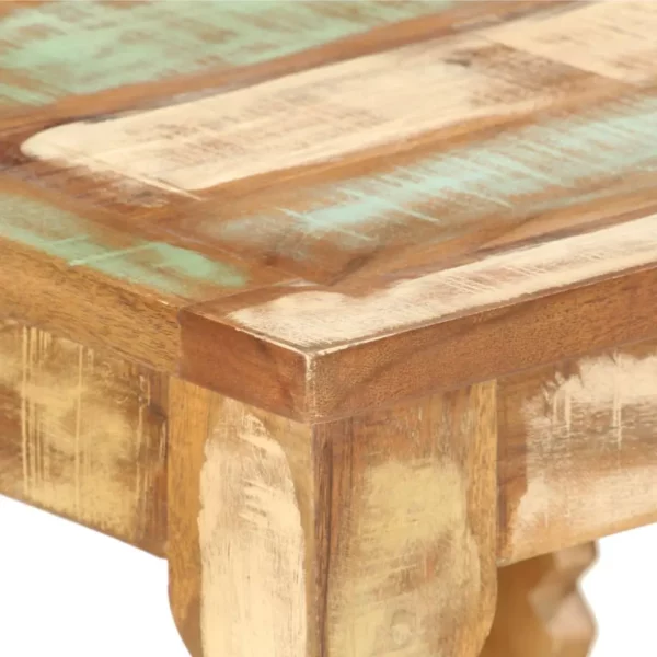 Coffee Table 15.7"x15.7"x15.7" Solid Reclaimed Wood - Image 3
