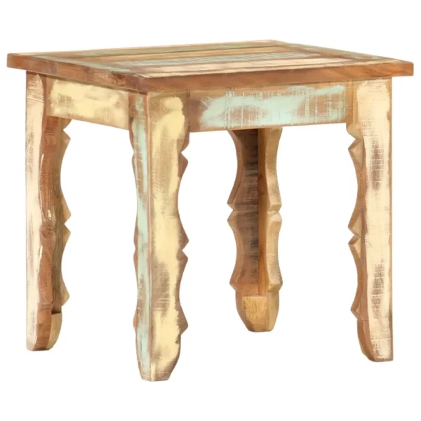 Coffee Table 15.7"x15.7"x15.7" Solid Reclaimed Wood - Image 7