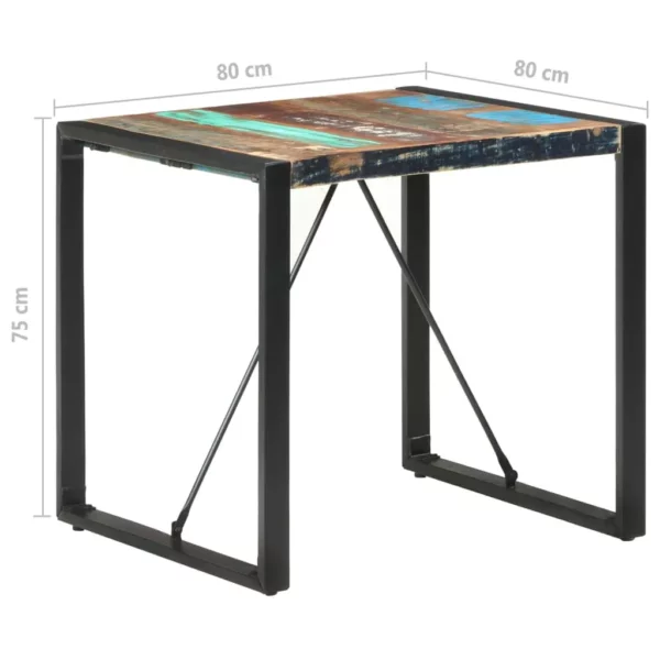 Dining Table 31.5"x31.5"x29.5" Solid Reclaimed Wood - Image 14