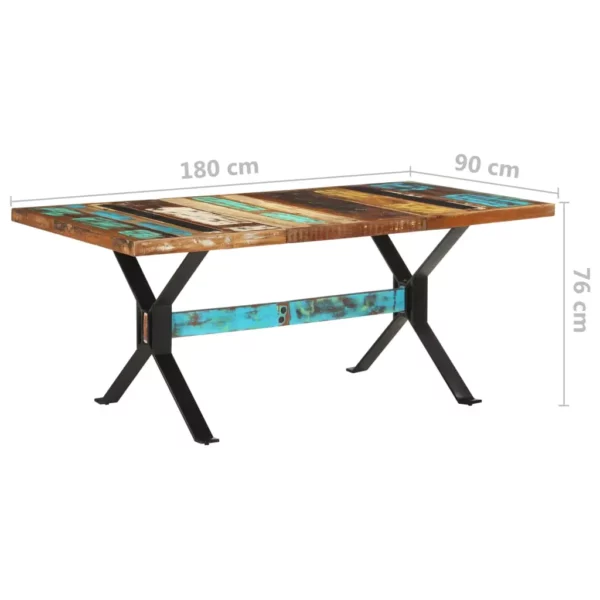 Dining Table 70.9"x35.4"x29.9" Solid Reclaimed Wood - Image 18