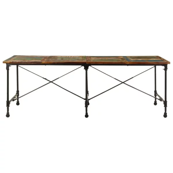 Dining Table 86.6"x35.4"x30.3" Solid Wood Reclaimed - Image 2