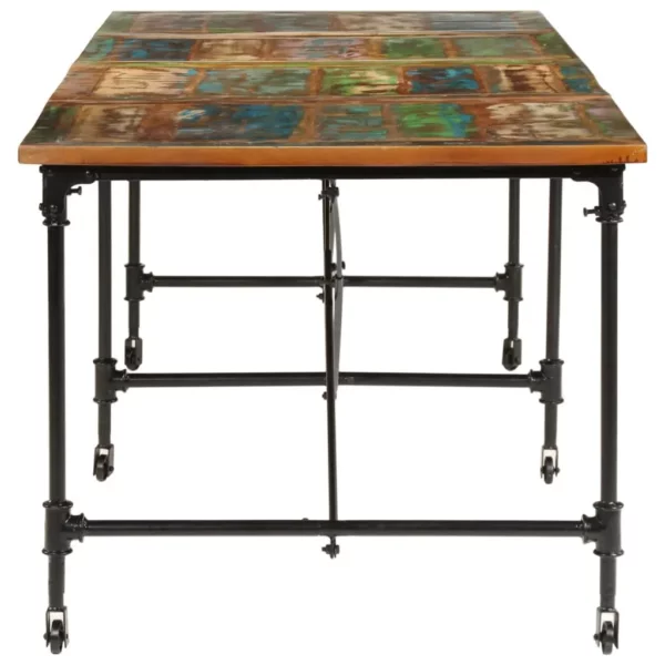 Dining Table 86.6"x35.4"x30.3" Solid Wood Reclaimed - Image 3