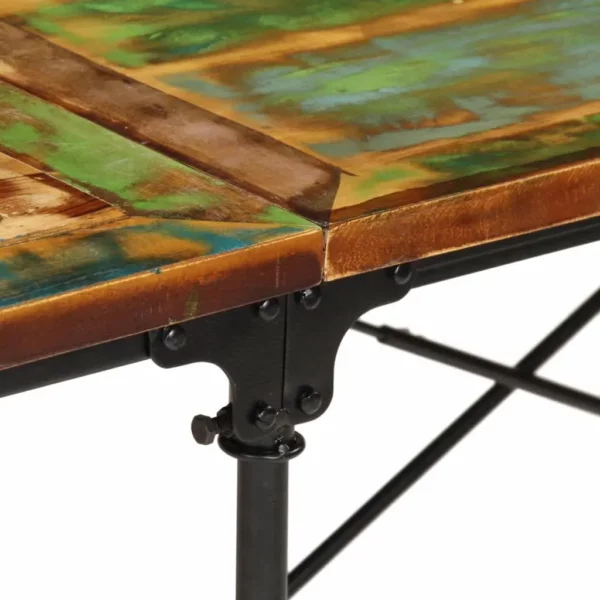 Dining Table 86.6"x35.4"x30.3" Solid Wood Reclaimed - Image 7