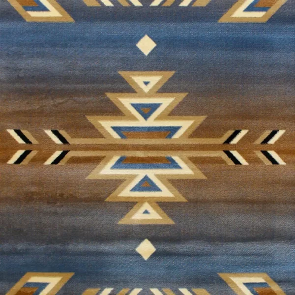 Southwestern Geometric 6' x 9' Accent Rug for Indoor Use - Image 2