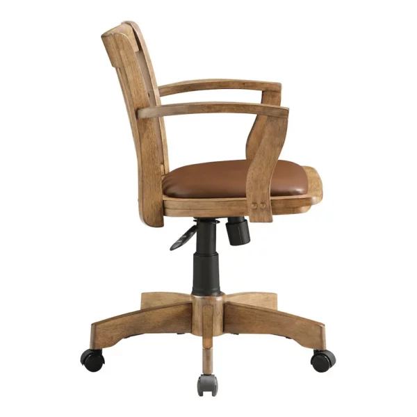 Deluxe Wood Banker's Chair - Image 8