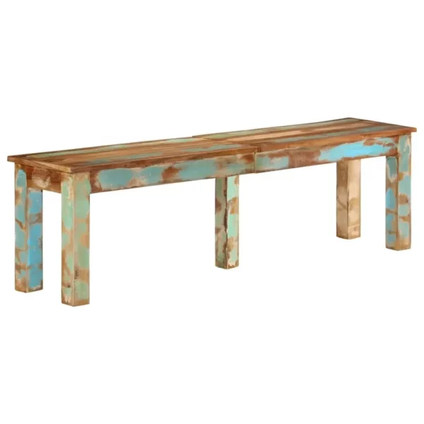 Bench 63"x13.8"x18.1" Solid Reclaimed Wood - Image 6