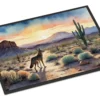 Desert Sunset Coyote Doormat