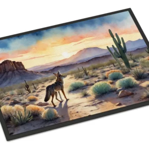 Desert Sunset Coyote Doormat