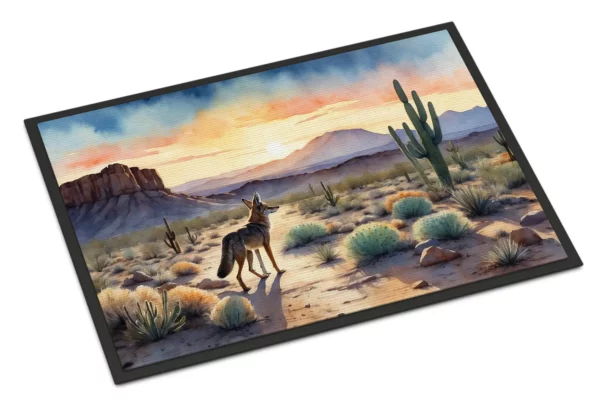 Desert Sunset Coyote Doormat