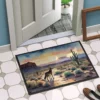 Desert Sunset Coyote Doormat - Image 4