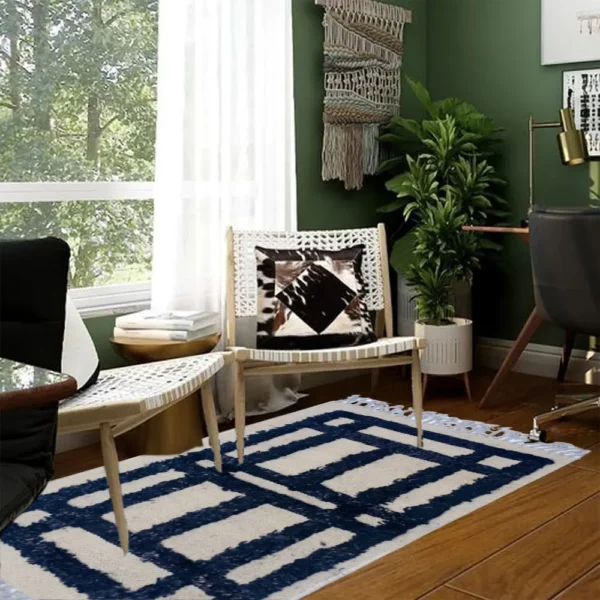 IKAT Oushak Kilim Rug - Image 4